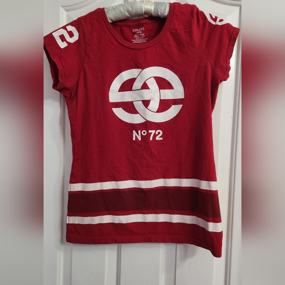 Ecko Unlimited Red Short Sleeve Tee with White Logo